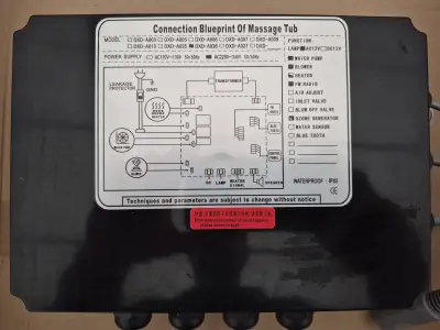 Sterownik- skrzynka elektroniczna do wanny