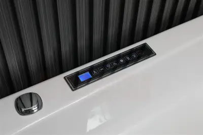 Wanna z hydromasażem EB-101 L LEWA  prostokątna 170cmx101cmx63cm  DYSZE OBROTOWE, PILOT