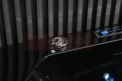 Czarna Wanna z hydromasażem EB-802 prostokątna 170cmx80cmx61cm DYSZE OBROTOWE, WODOSPADY, PILOT