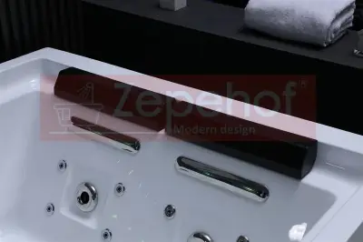 Wanna z hydromasażem EB-D628 R prostokątna 184cmx119cmx62cm 2+2 DYSZE OBROTOWE, MASAŻ KARKU, WODOSPAD, PILOT